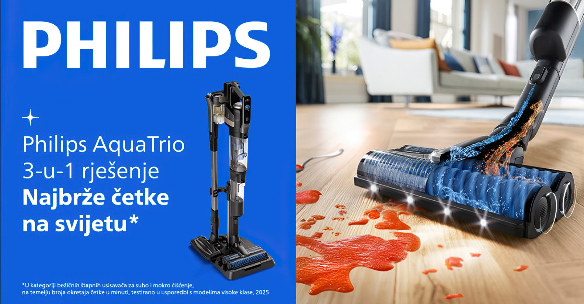 Bežični usisavač za usisavanje i pranje